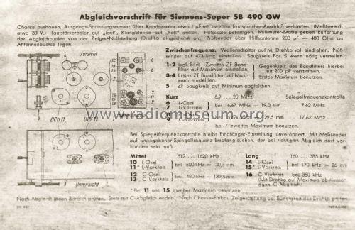 Super SB490GW; Siemens & Halske, - (ID = 2728682) Radio