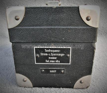 Tonfrequenz- Strom- u. Spannungsmesser Rel.mse.48a; Siemens & Halske, - (ID = 2750786) Equipment
