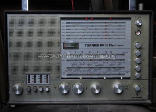 Turnier RK16 Electronic; Siemens & Halske, - (ID = 2883081) Radio