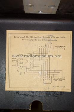 Kishegesztő - Kleinschweißgerät - Small Welder Kfa wz 105a / 63 LW 24/43; Siemens; Budapest (ID = 1559651) Equipment