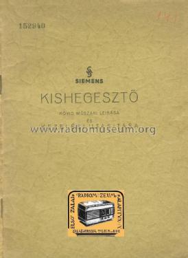 Kishegesztő - Kleinschweißgerät - Small Welder Kfa wz 106.a; Siemens; Budapest (ID = 1583165) Equipment