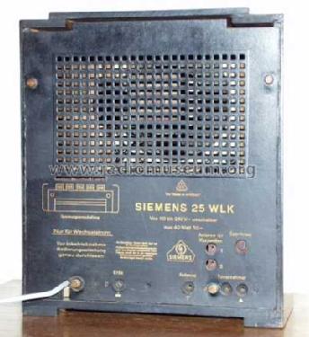 25WLK; Siemens & Halske, - (ID = 48907) Radio