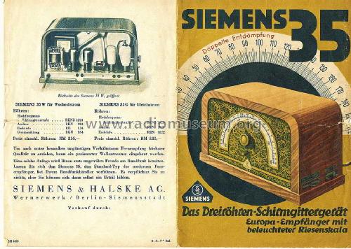 35W; Siemens & Halske, - (ID = 1389422) Radio