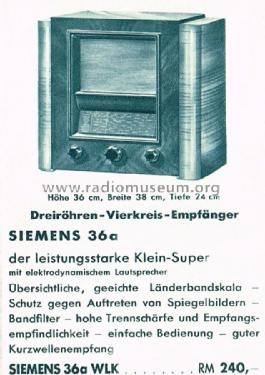 Sport-Super 36aWLK; Siemens & Halske, - (ID = 1594689) Radio
