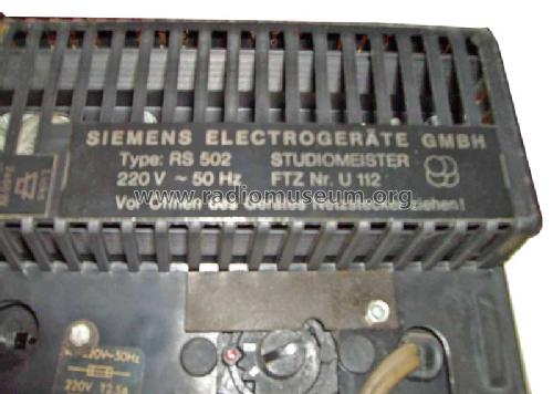 4-Kanal-Studiomeister RS502 Superelectronic; Siemens & Halske, - (ID = 317740) Radio