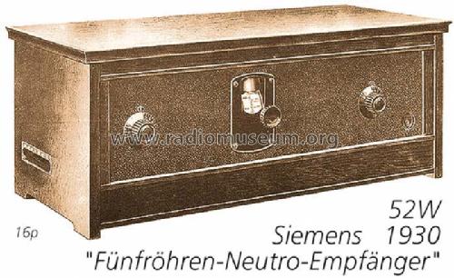 52W/134; Siemens & Halske, - (ID = 708599) Radio