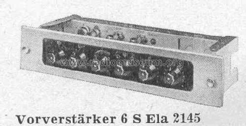 Eladyn-Steuerverstärker - Vorverstärker 6S Ela2145; Siemens & Halske, - (ID = 376725) Ampl/Mixer