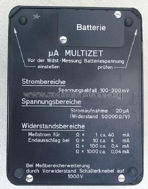 Multizet µA L11 U6; Siemens & Halske, - (ID = 135119) Equipment
