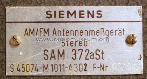 AM/FM - Antennenprüfgerät SAM372St; Siemens & Halske, - (ID = 1776363) Ausrüstung