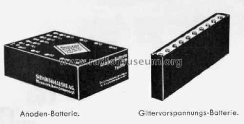 Anoden-Batterie Rfb 18; Siemens & Halske, - (ID = 698831) Aliment.