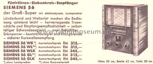 Ätherzepp-S 56GL; Siemens & Halske, - (ID = 1335692) Radio