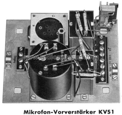 Bändchenmikrofon mit Vorverstärker KVM3 mit KVS1; Siemens & Halske, - (ID = 2553193) Micrófono/PU
