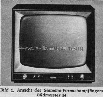 Bildmeister 54; Siemens & Halske, - (ID = 2495043) Télévision