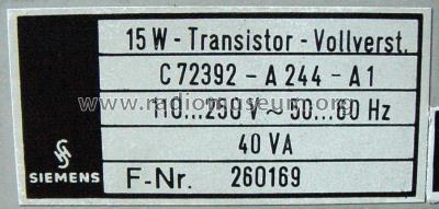 C72392-A244-A1; Siemens & Halske, - (ID = 234512) Ampl/Mixer
