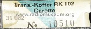 Carette RK-102; Siemens & Halske, - (ID = 721437) Radio