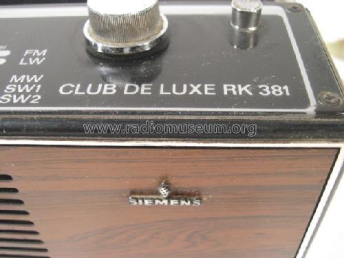 CLUB de Luxe RK381 ; Siemens & Halske, - (ID = 529087) Radio
