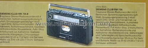 Club RM706; Siemens & Halske, - (ID = 1764158) Radio