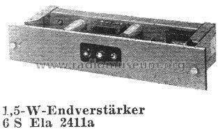 Eladyn-Abhörverstärker 6S Ela2411a; Siemens & Halske, - (ID = 106882) Ampl/Mixer