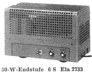 Eladyn-Endstufe 6S Ela2733; Siemens & Halske, - (ID = 106870) Ampl/Mixer