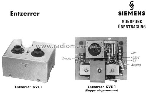 Entzerrer KVE1; Siemens & Halske, - (ID = 2552737) Ampl/Mixer