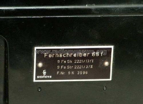 Fernschreiber 68 f; Siemens & Halske, - (ID = 156367) Morse+TTY