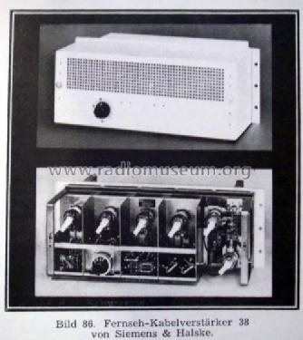 Fernseh-Kabelverstärker 38; Siemens & Halske, - (ID = 1487875) RF-Ampl.