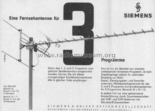Fernsehantenne SAA160; Siemens & Halske, - (ID = 525236) Antenna