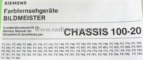 Bildmeister - Fernsehchassis - TV Chassis Ch= 100-20; Siemens & Halske, - (ID = 1735495) Television