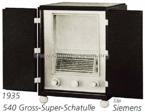 Gross-Super-Schatulle 540GWLK; Siemens & Halske, - (ID = 954) Radio