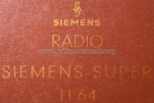 H64; Siemens & Halske, - (ID = 696342) Radio