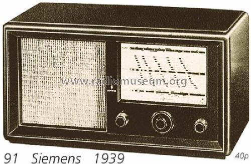 Kammermusik-Empfänger 91GW ; Siemens & Halske, - (ID = 962) Radio