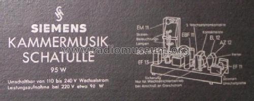 Kammermusik-Schatulle 95W; Siemens & Halske, - (ID = 43962) Radio