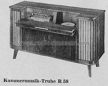 Kammermusik-Truhe R58; Siemens & Halske, - (ID = 220735) Radio