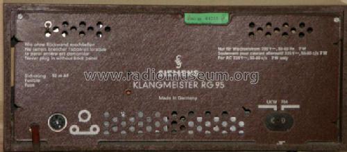 Klangmeister Electronic RG95; Siemens & Halske, - (ID = 159481) Radio