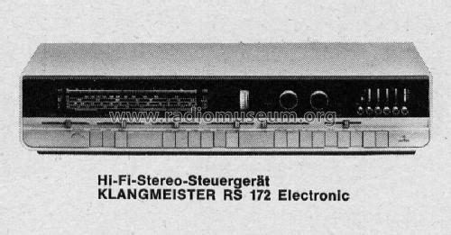Klangmeister Electronic RS172; Siemens & Halske, - (ID = 280341) Radio