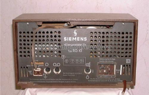 Klangmeister III RG43; Siemens & Halske, - (ID = 14344) Radio