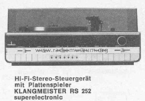 Klangmeister RS252 Superelectronic; Siemens & Halske, - (ID = 382652) Radio