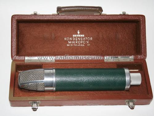 Kondensator-Mikrofon SM 20 6S Ela 1207 ; Siemens & Halske, - (ID = 1107691) Microphone/PU