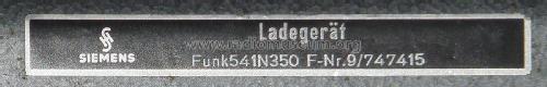 Ladegerät Funk541N350; Siemens & Halske, - (ID = 2048175) Power-S