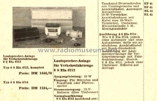Lautsprecheranlage 6SEla6714; Siemens & Halske, - (ID = 510635) Ampl/Mixer