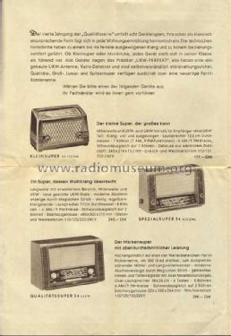 Luxussuper 54 1135W; Siemens & Halske, - (ID = 961535) Radio
