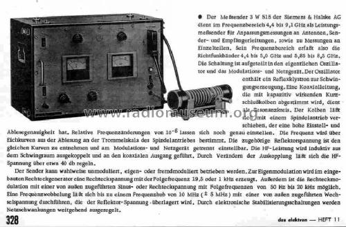 Meßsender Rel 3 W 515/913; Siemens & Halske, - (ID = 675217) Ausrüstung