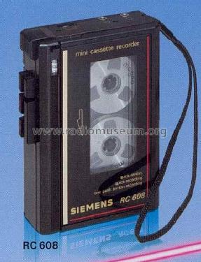 Mini-Cassettenrecorder RC608; Siemens & Halske, - (ID = 1026355) Reg-Riprod