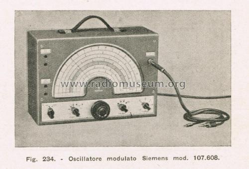 Modulated oscillator 107.608; Siemens & Halske, - (ID = 2576132) Equipment