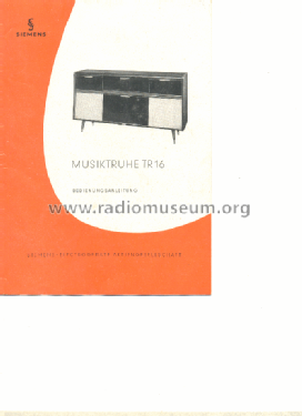 Musiktruhe TR16; Siemens & Halske, - (ID = 1066086) Radio