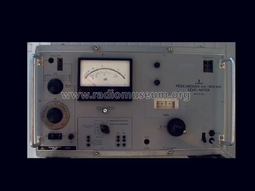 Pegelmesser 0,2-1600 kHz Rel 3 D344; Siemens & Halske, - (ID = 656320) Equipment