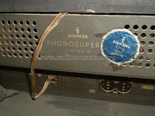 Phonosuper 54 833W; Siemens & Halske, - (ID = 85929) Radio