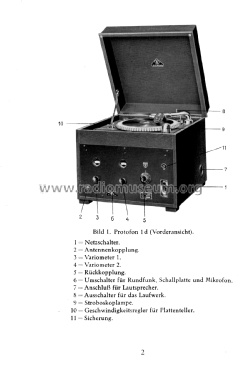 Protofon 1d Elq113; Siemens & Halske, - (ID = 2563650) Radio