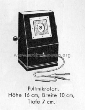 Pultmikrofon KVM1; Siemens & Halske, - (ID = 698031) Microphone/PU