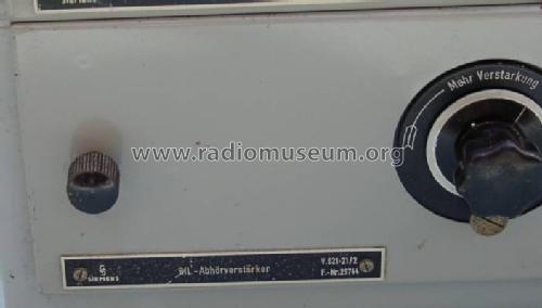 Rfl.- Abhörverstärker V 621-21/2; Siemens & Halske, - (ID = 509134) Ampl/Mixer